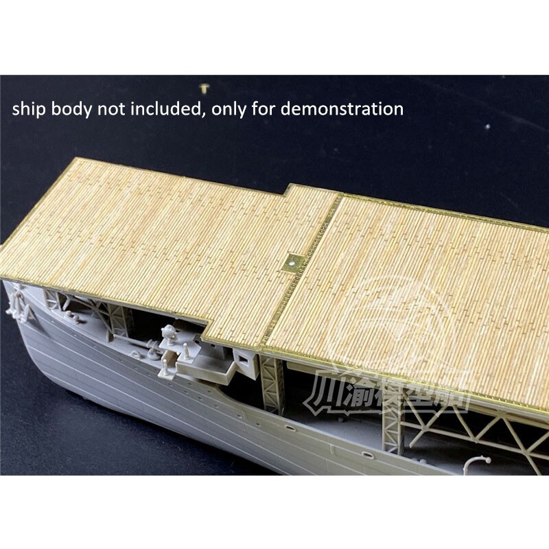 1/350 Scale Wooden Deck Masking Sheet PE For Trumpeter 05631 USS Langley CV-1 Model Ship CY350067 Assemble