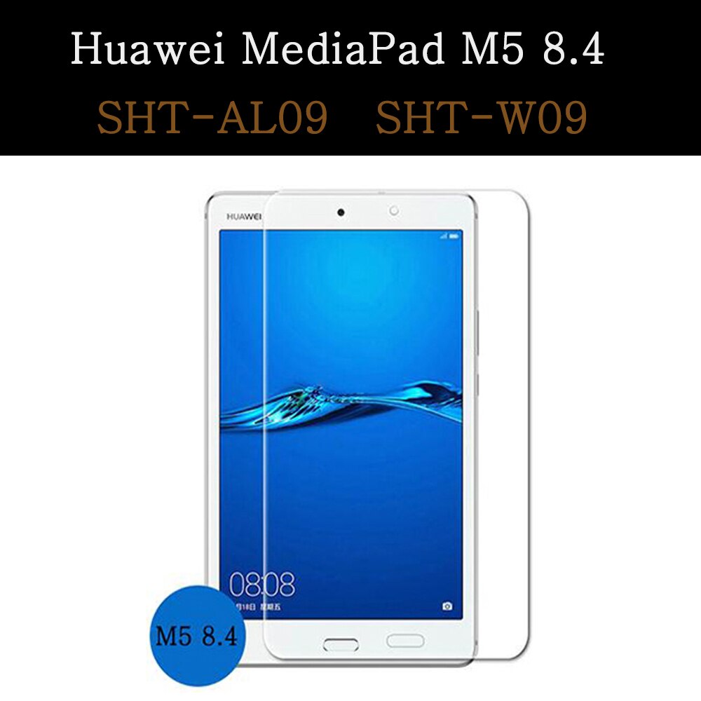 Szkło hartowane dla Huawei MediaPad MatePad Pro M3 M5 M6 T3 T5 T8 8.0 8.4 10.1 10.4 10.8 Honor V6 Full Cover Screen Protector: MediaPad M5 8.4