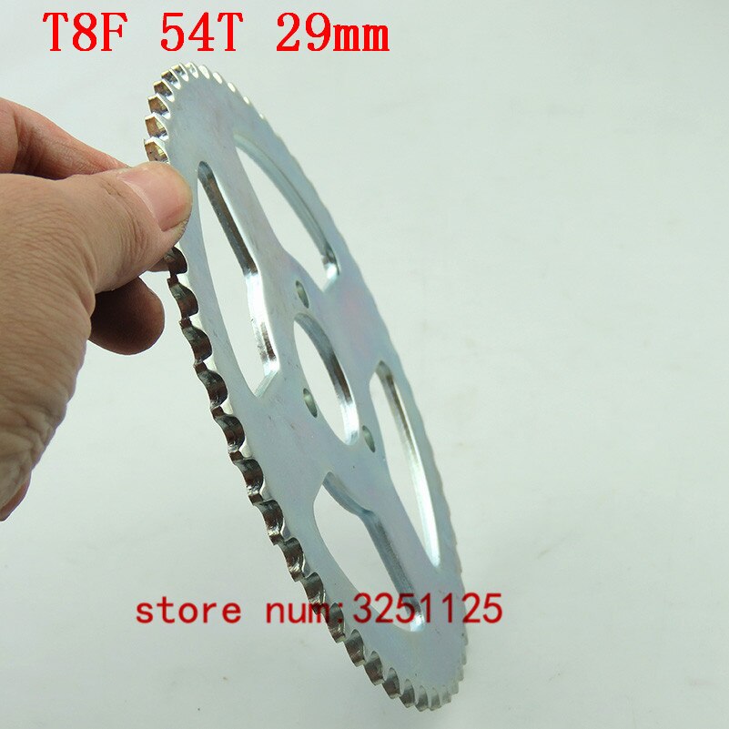 Silver Tooth disc T8F 54T 29mm / 140mm 54 Tooth Rear Chain Sprocket For 47cc 49cc Pocket Bike Mini Moto Quad ATV