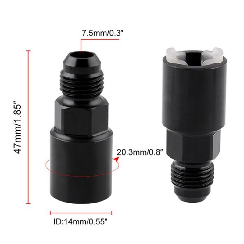 Quick Connect Fuel Rail Line Adapter Fitting LS LS1 LS3-6AN To 5/16 Hose for GM AN808-01