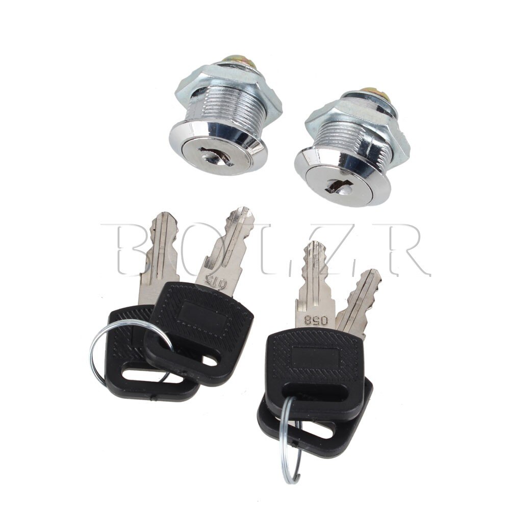 BQLZR 2 stks Cam Lock Archiefkast Mailbox Ladekast Locker 16mm met Sleutels