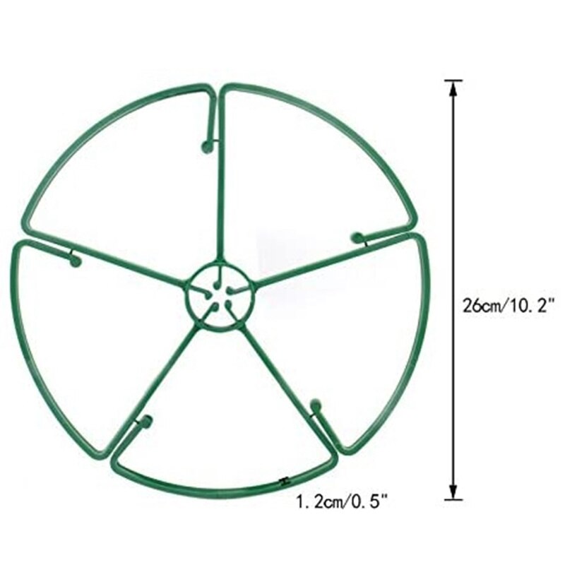 10 Inch Bloem/Plant Ondersteuning Ringen Tuin Cane Ondersteuning Frame, Pack Van 10