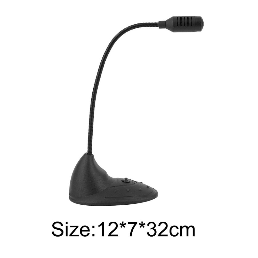 Wired computer microphone with clear voice and video chat for desktop computers and laptops