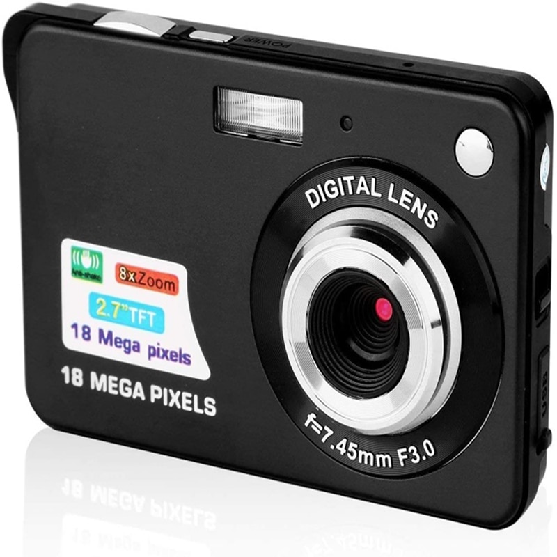 KOMERY Digital Camera 2.7 Inch TFT Screen CMOS Anti-shake 8X Digital Zoom Cam 18MP Digital Video Camcorder