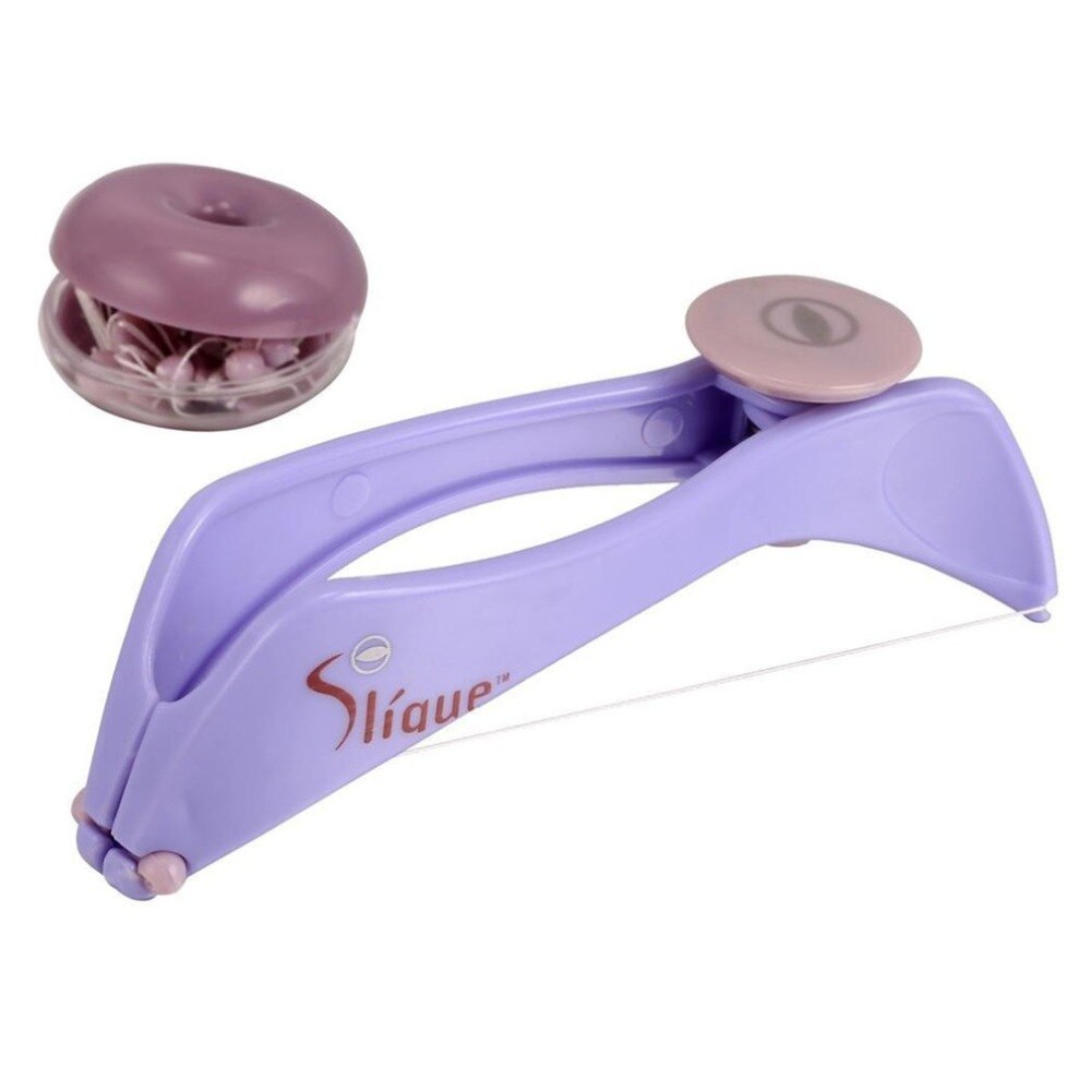 Kvinnors ansiktshårborttagare vårtrådande epilator ansiktsförsvinnare diy smink skönhetsverktyg för kinder ögonbryn
