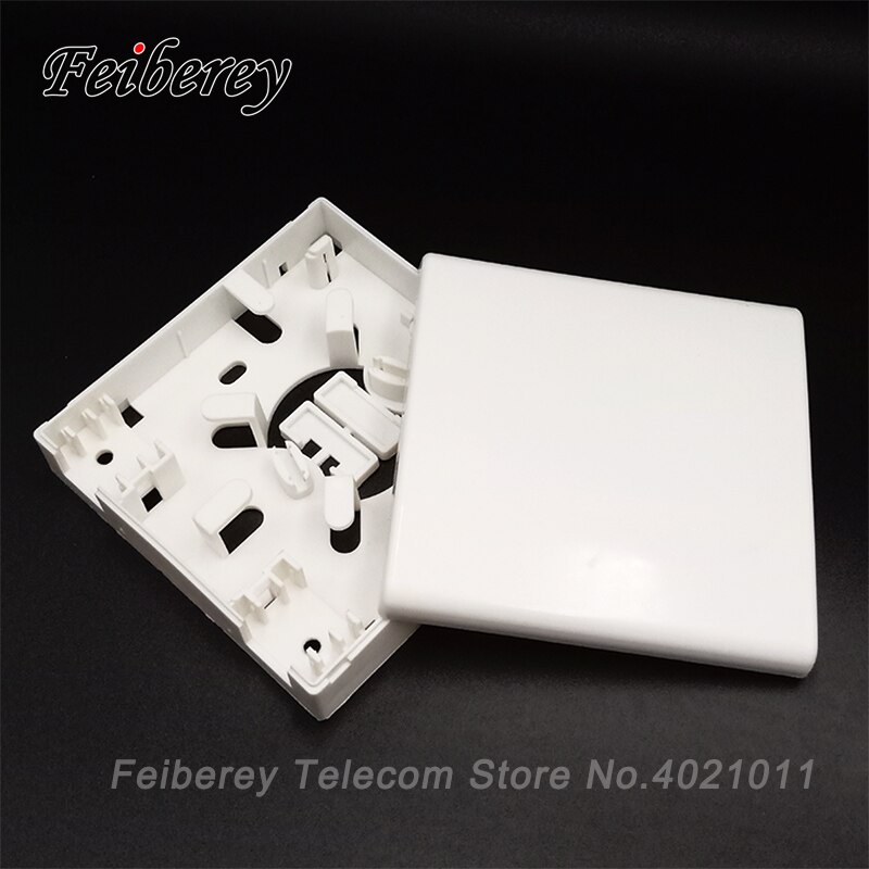 5 Pcs Ftth Terminal Box Met 10 Sc Adapter 86-Type Pvc Junction Box Wall Mount Desktop Terminal Panel glasvezel Beëindiging Doos