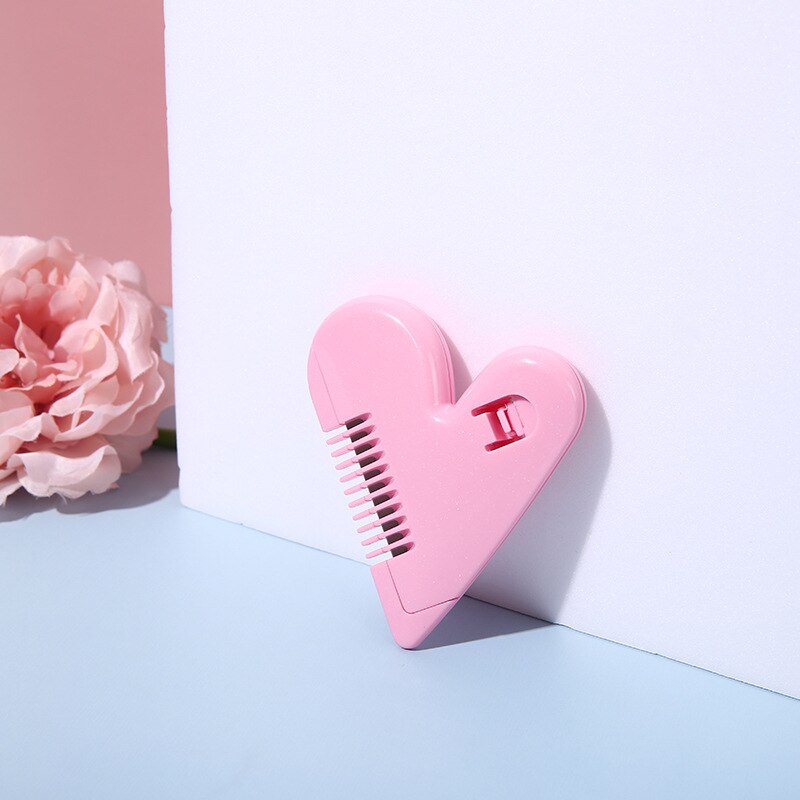 Peach Heart Double Sided Hair Razor Comb Cutter Cutting Thinning Knife Haircut Grooming Men Women Hair Cutter
