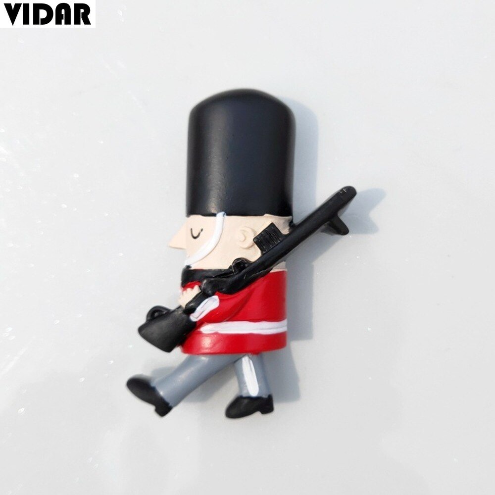 VIDAR Tourist Souvenirs British Refrigerator Magnets London Palace Guardsmen Stereo Magnet Resin Refrigerator Magnets