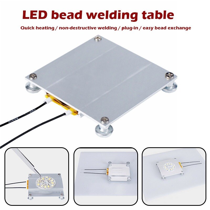 Ptc Verwarming Solderen Plaat Hete Plaat Led Remover Chip Lassen Station Voor Led Reparatie Diy Craft