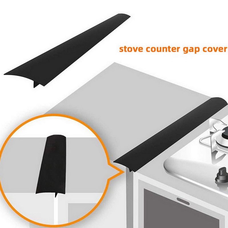 21 inch Silicone Stove Counter Gap Filler Sealing Spills Gap Fillers Easy Clean Gaps Cover Kitchen Supplies