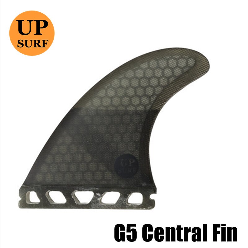 UPSURF-aleta para tabla de surf, accesorio Future a mitad de la tabla de surf M Central 1/2, Base, pestañas individuales, aletas para tabla de Sup, 1 ud.: Gris claro