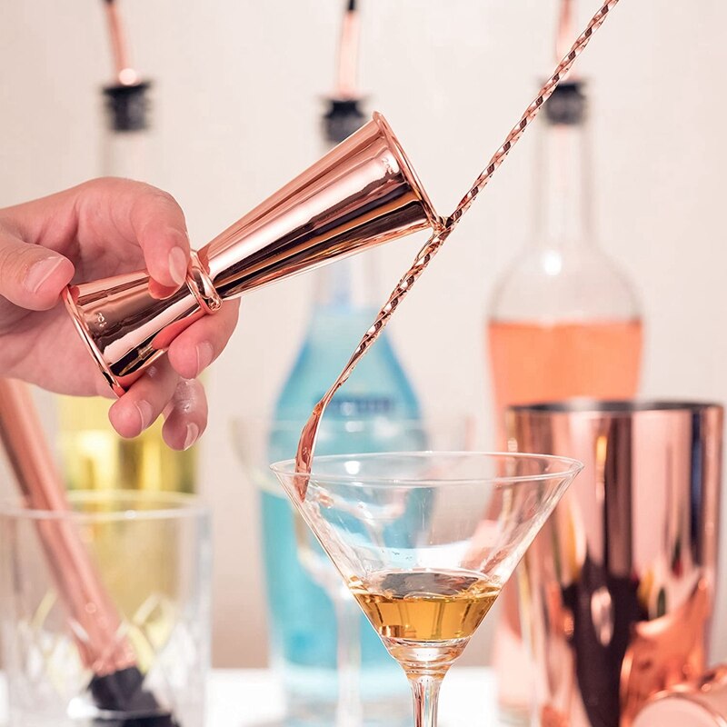 11- delt bartender sæt cocktail boston shaker barware sæt inkluderer 28 og 18 oz,  cocktail si sæt, dobbelt jigger