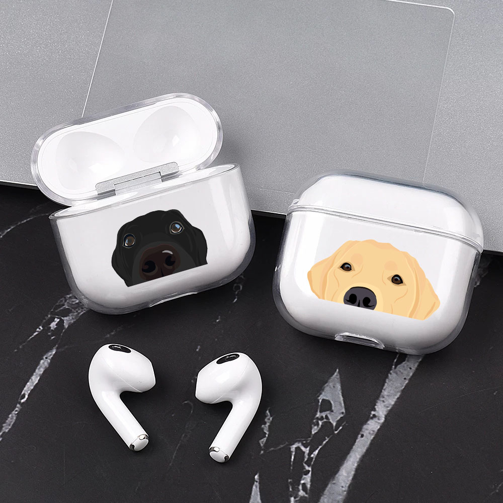 Cute Dog Labrador Retriever Airpod Cases 3 for 2 1 Pro Pods Gen Air Pods Pro Cover Lovely Pet Earphone Cartoon Box Coque