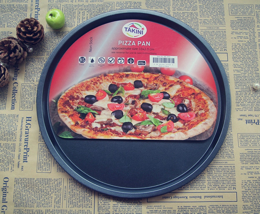 12inch 13 inch 14 inch pizza maker carbon steel non stick coating round pizza pan pizza mould with hole