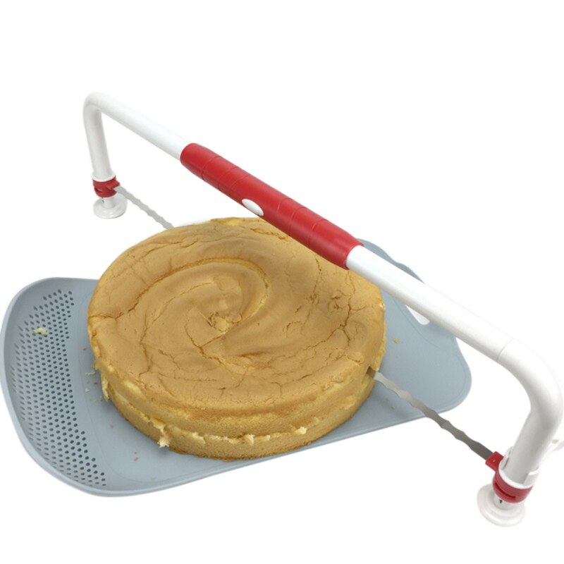Rvs Verstelbare Cake Zag Getande Draad Cutter DIY Handgemaakte Cake Bakken Tool