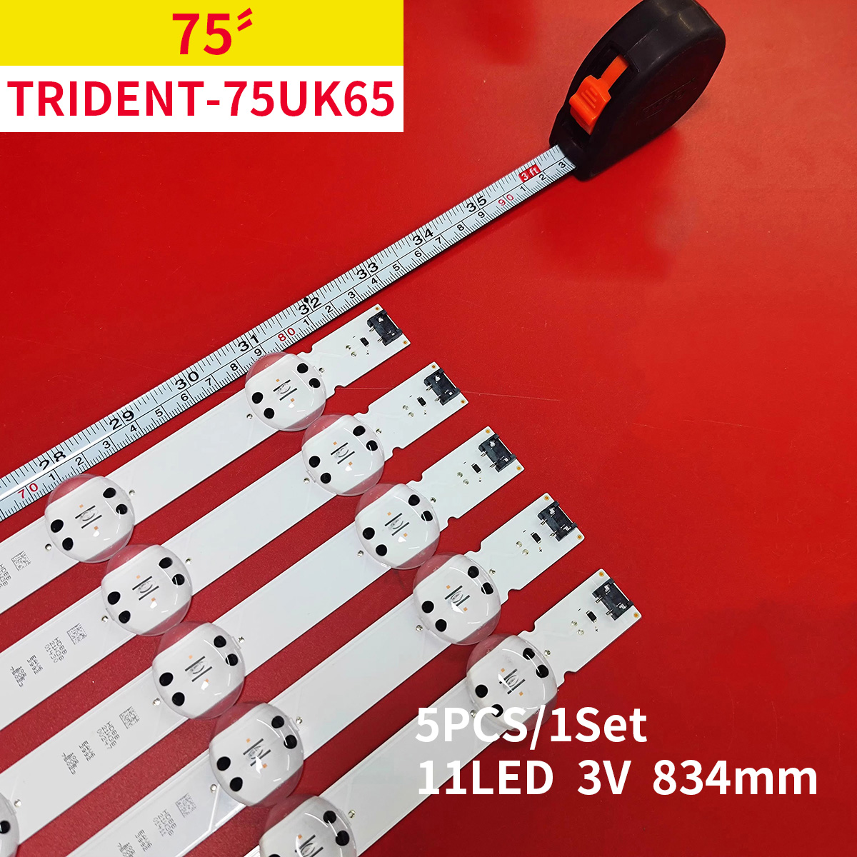 LED-strip voor 75UK6500PLA 75UK6200PLB 75UK6570PUB AGM 76249101 SSC_Trident_75UK65_S 75UK62/65 SVL750A24 75UK6190PUB 75UN6950