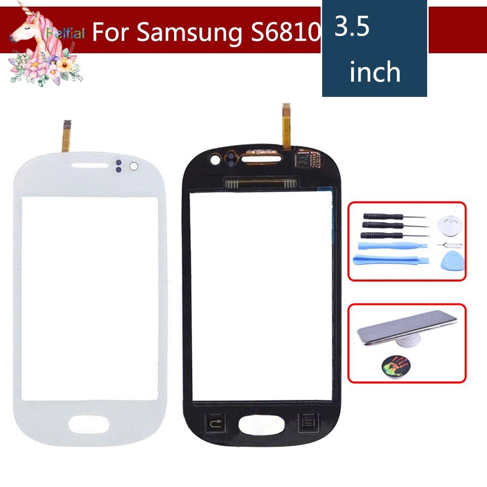 3,5 "para Samsung Galaxy Fame S6810 S6812 pantalla táctil Sensor pantalla digitalizador vidrio reemplazo