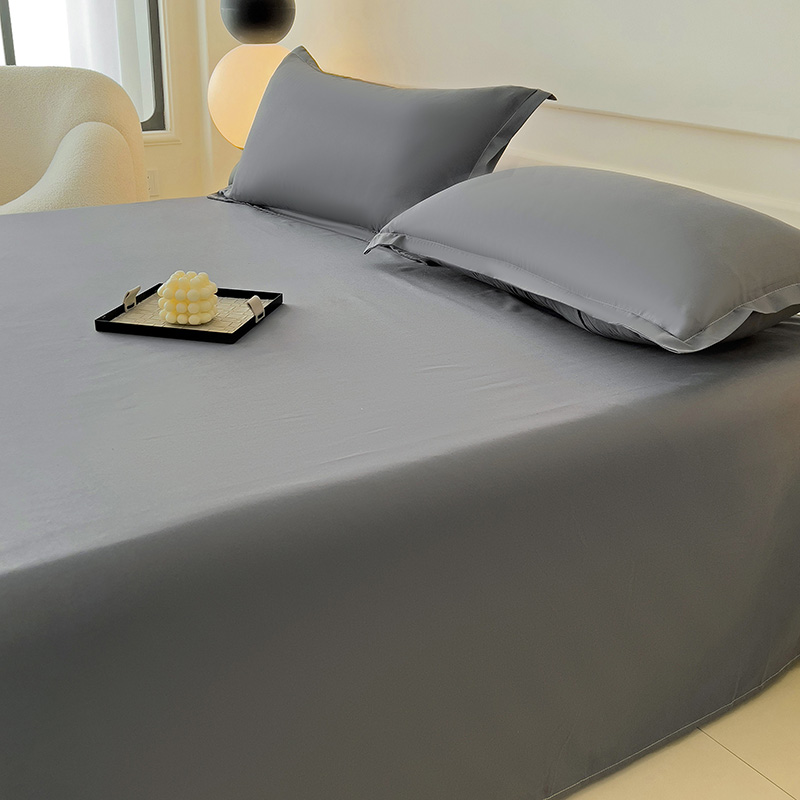 1-teiliges Bettlaken für Doppelbett, einfarbig, einfarbig, Bettlaken, Einzel-/Königin-/König-Flachbettlaken, weiche Bettwäsche für zu Hause