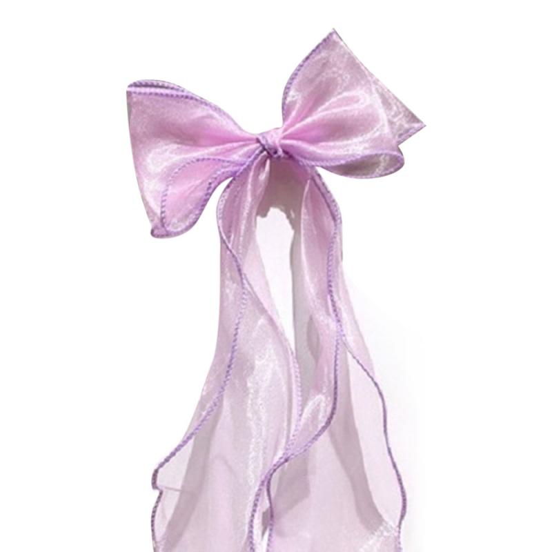 Lente Satijn Meisjes Boog Haar Band Trendy Lint Haarspeld Temperament Strik Dames Hoofddeksels Haaraccessoires Hoofddeksels: 04