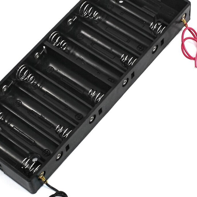 Plastic Shell Batterijen Houder Box Voor 10X1.5V Aa Batterij