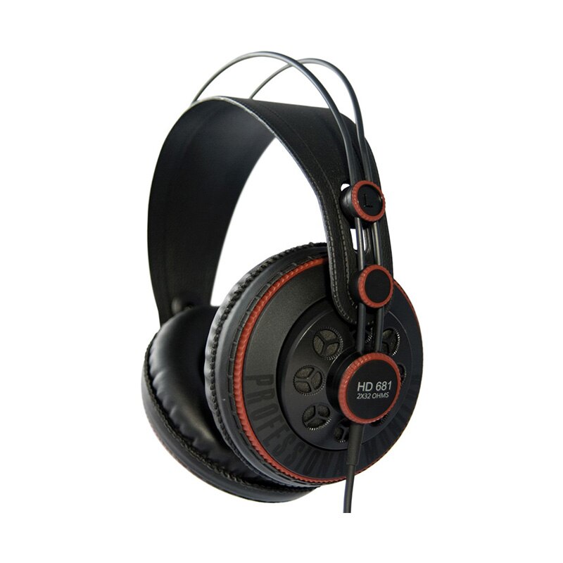 Superlux HD681 Headphone 3.5mm Jack Wired Super Bass Dynamic Earphone Noise Cancelling Headset (Adjustable Headband 9ft Cable)