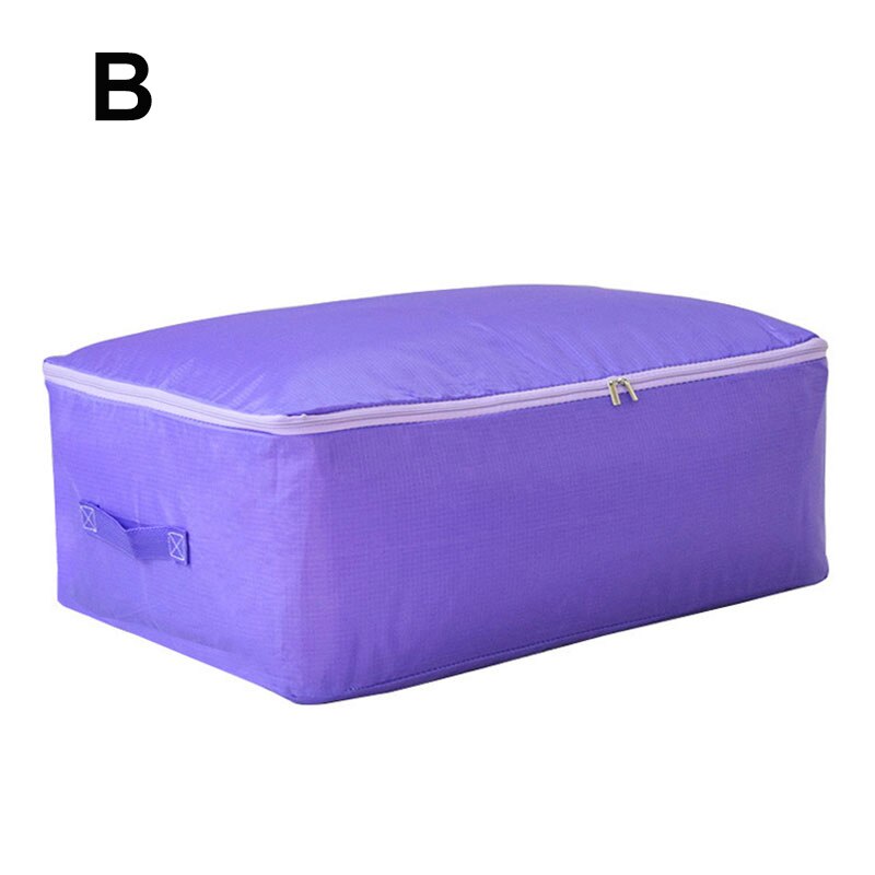 Foldable Oxford Cloth Storage Bag Clothing Bedding Blanket Quilt Closet Organizer Box Cabinet Wardrobe Container With Handles: B