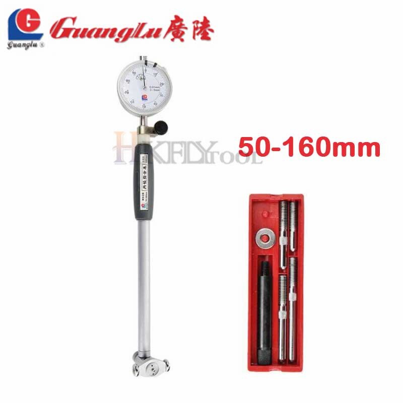 Guanglu cadran alésage jauge 50-160mm moteur cylindre indicateur jauge de mesure 0.01mm micromètre cylindre alésage interne moteur jauge: 50-160mm