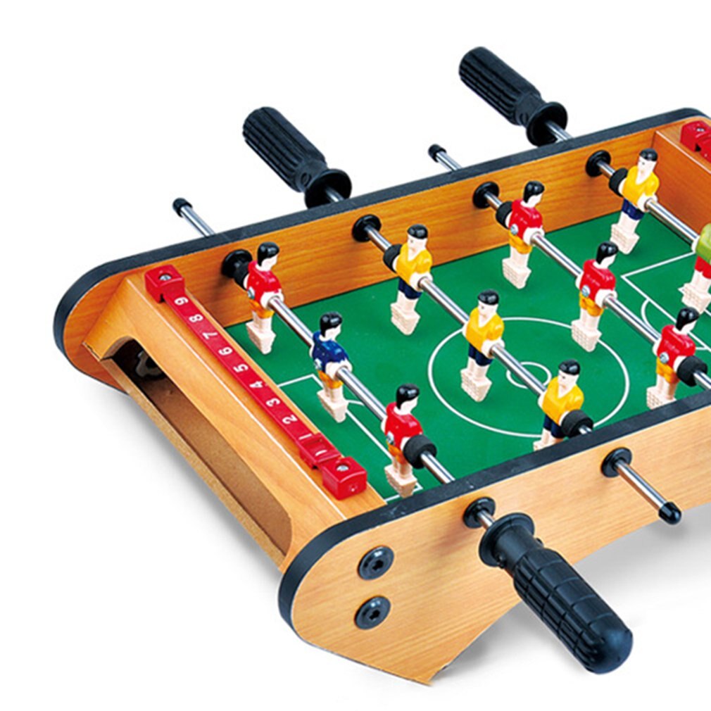 Mini Mesa de Futbolín de mesa portátil, juego de fútbol de mesa con 2 bolas y portero de puntuación para adultos y niños