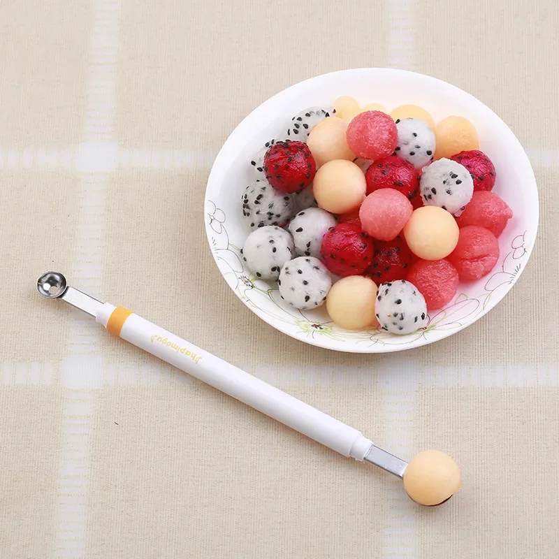 Mini Apple Ball Digger Melon Spoon Ice Cream Dig Scoop Double-end Cooking Tool Kitchen DIY Accessories Gadgets