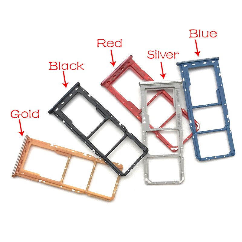 Voor Samsung Galaxy A30 A50 A305F A505F A305 A505 Enkele Dual Sim Card slot lade Houder reparatie deel