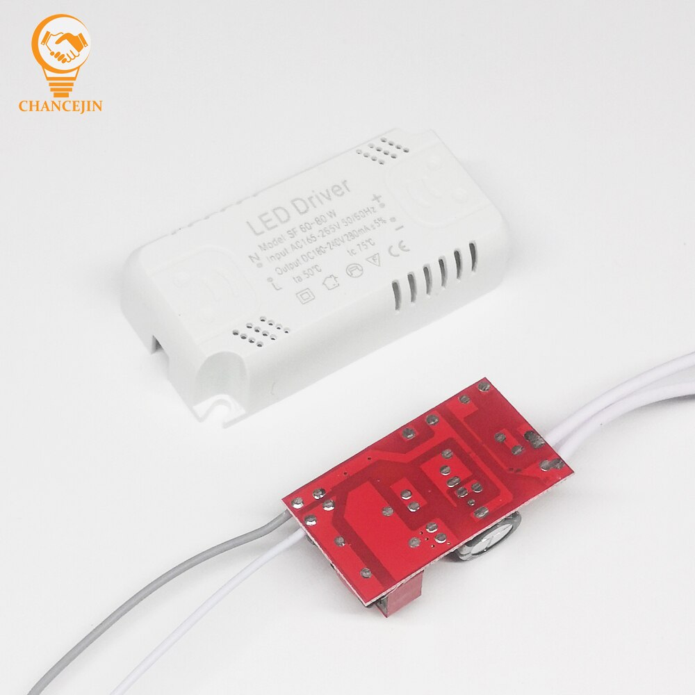 Controlador LED 8-24W 20-36W 36-60W 60-80W para entrada LED de un solo color 165-265V 50/60Hz salida 240mA transformador de iluminación no aislado