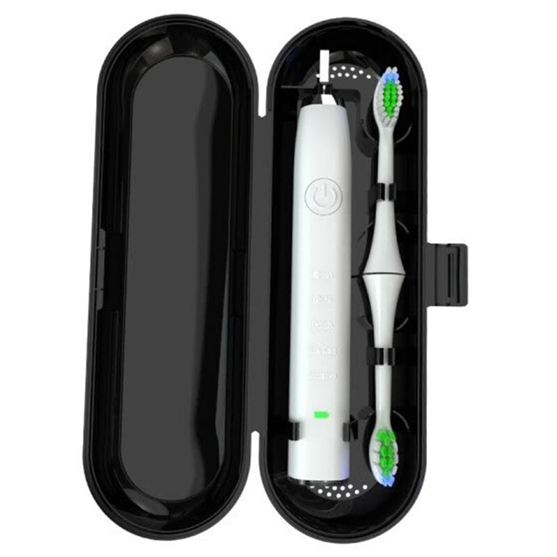 1 unidad portátil Universal caja de cepillo de dientes eléctrico caja de viaje accesorios de baño caja de cepillo de dientes eléctrico: Black