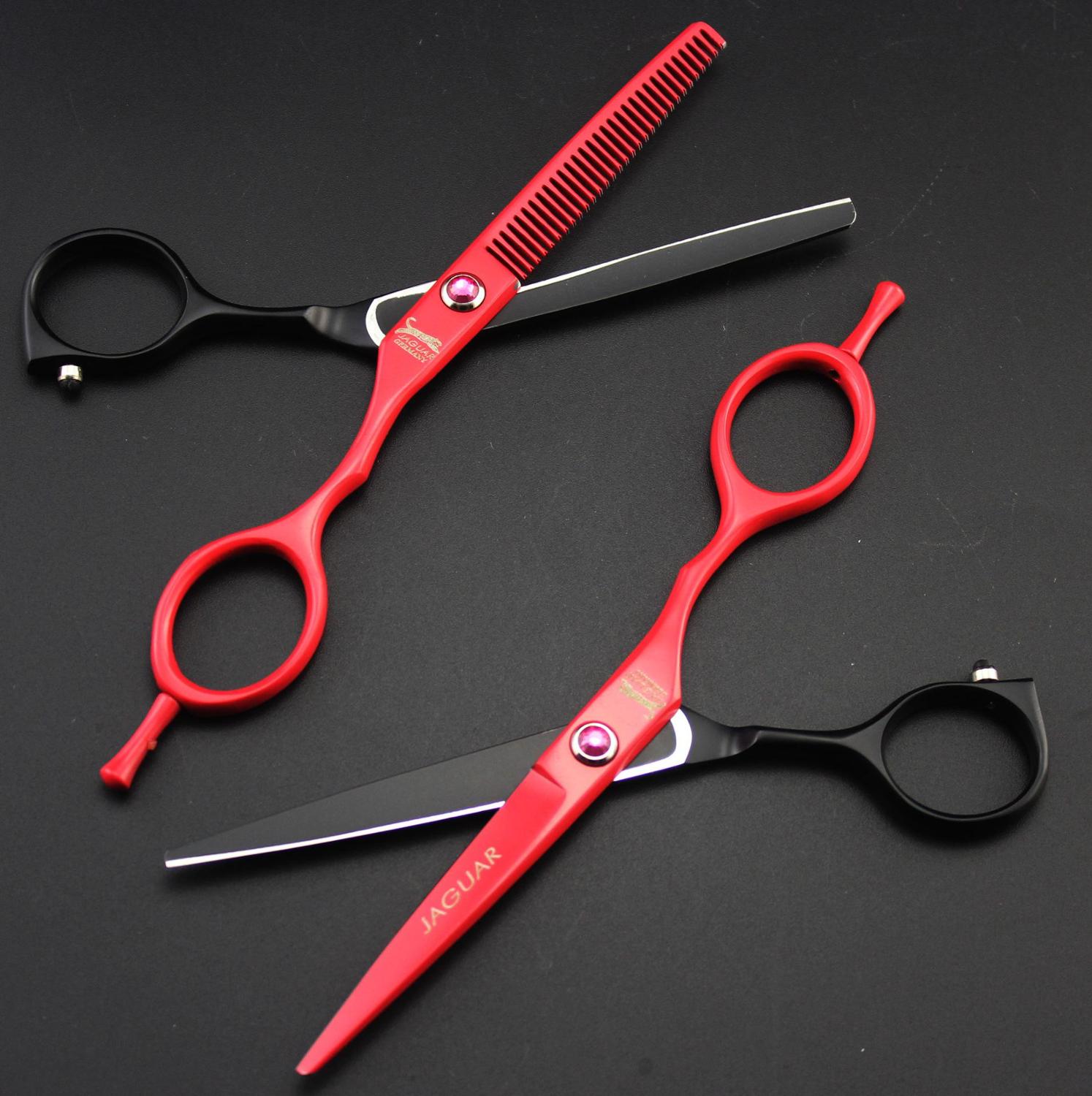 4.5 & 5.0 & 5.5 & 6.0 & 6.5 pouces JAGUAR ciseaux à cheveux de coupe amincissement coiffure outils de barbier salons ciseaux