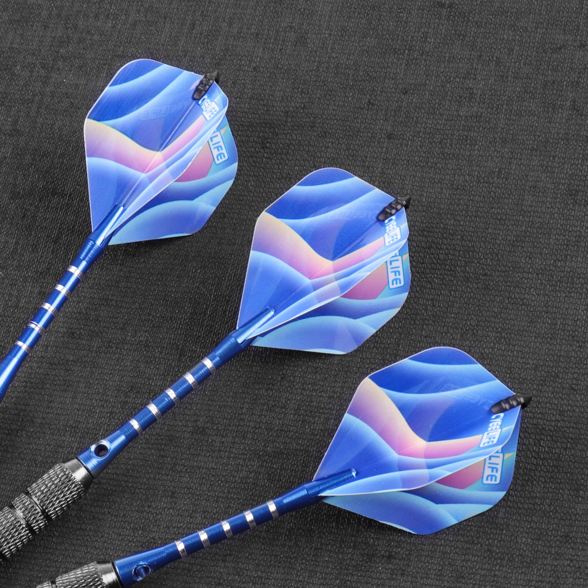 CyeeLife 48 Plastic Dart Protectors + 48 Flights(8 Designs) Standard,Darts accessories kit