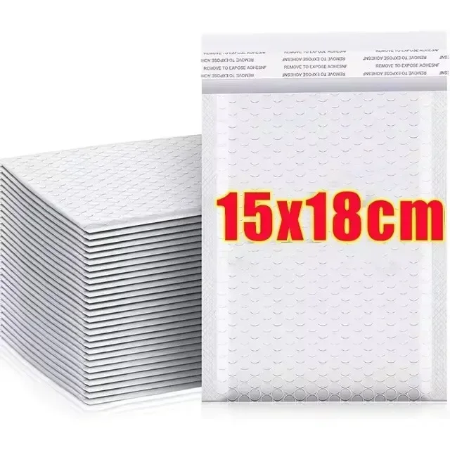 Bolsa de sobres de burbujas de 10/100 Uds., sobres de burbujas de espuma impermeables, bolsas de sobres de , bolsa organizadora de embalaje autosellada de plástico: XL / Rojo