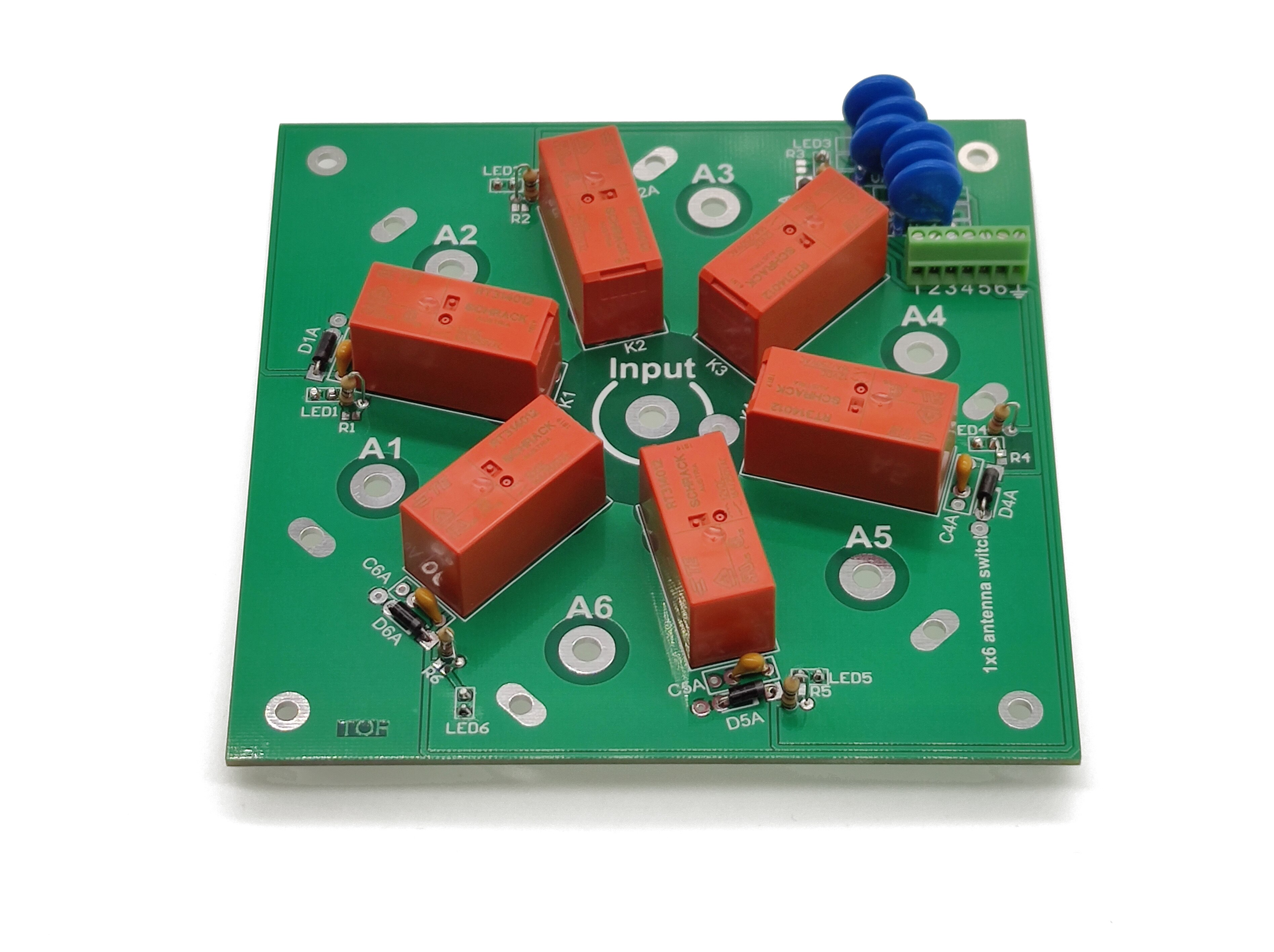 Kit 6:1 Coax Remote Antenne Schakelaar Dus-239