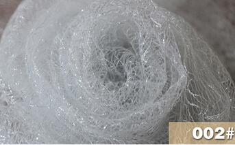 Gagqeuywe breite 1,5 m Goldene silber seide netzwerk stoff spinne Netz hohl spitze Chaos Netz farbe handgemachte diy leistung kleidung: Weiß