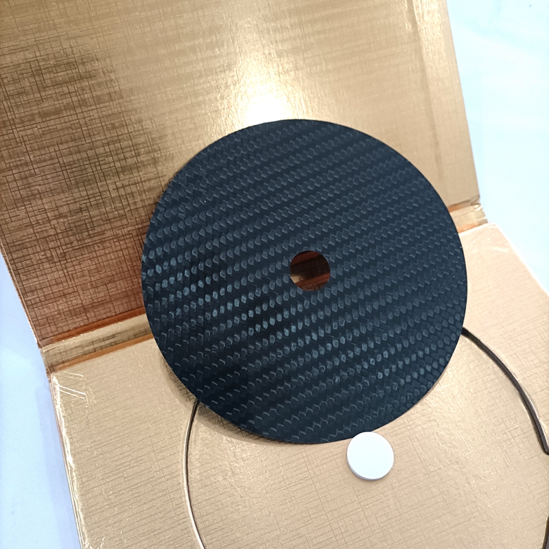 1 pcsx hifi kolfiber cd dvd stabilisator matta toppbricka spelare skivspelare hi end amp kon högtalarplatta