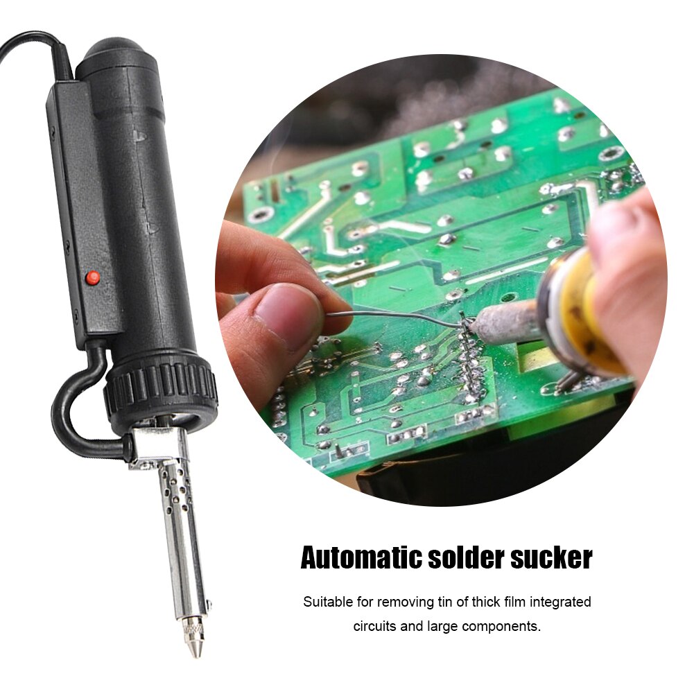 Electric Welding Soldering Tin Sucker Vacuum 220V Desoldering Pumping with Nozzle Automatic Removal Iron Pen Handheld Tool Sets