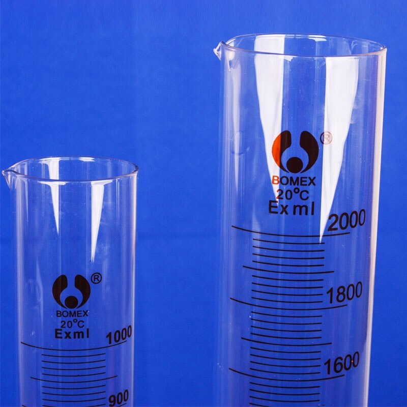 Glass scale cylinder 10/50/100/250/500/1000/2000ml