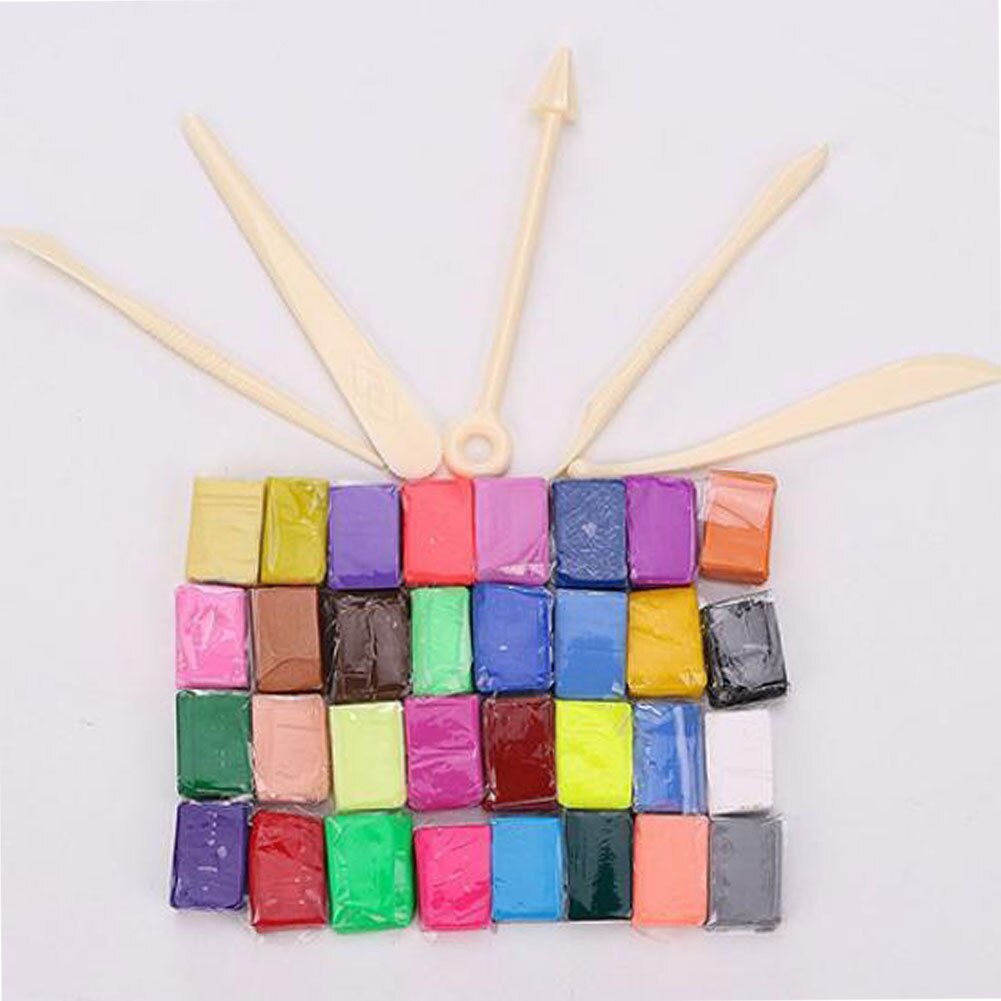 Kid Educational Toy Molding Modeling 3Oven Bake Polymer Clay Slime Set for DIY Muticolor Handmade Clay Crafts