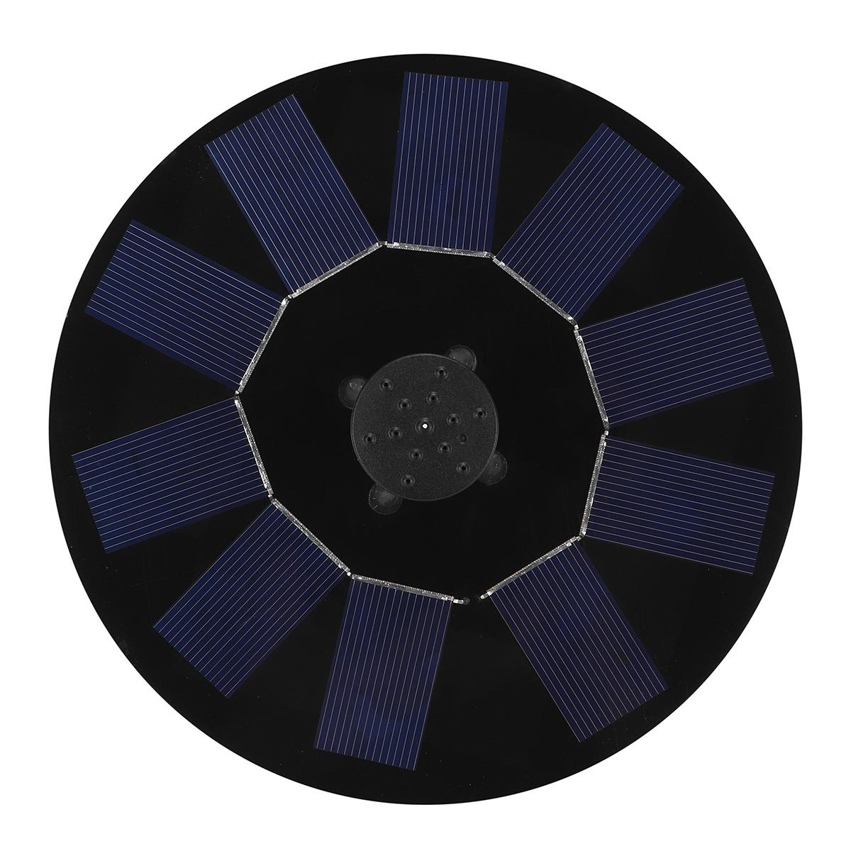 16cm Floating Solar Fountain Garden Water Fountain Pool Pond Decoration Solar Panel Powered Fountain Water Pump with Led light