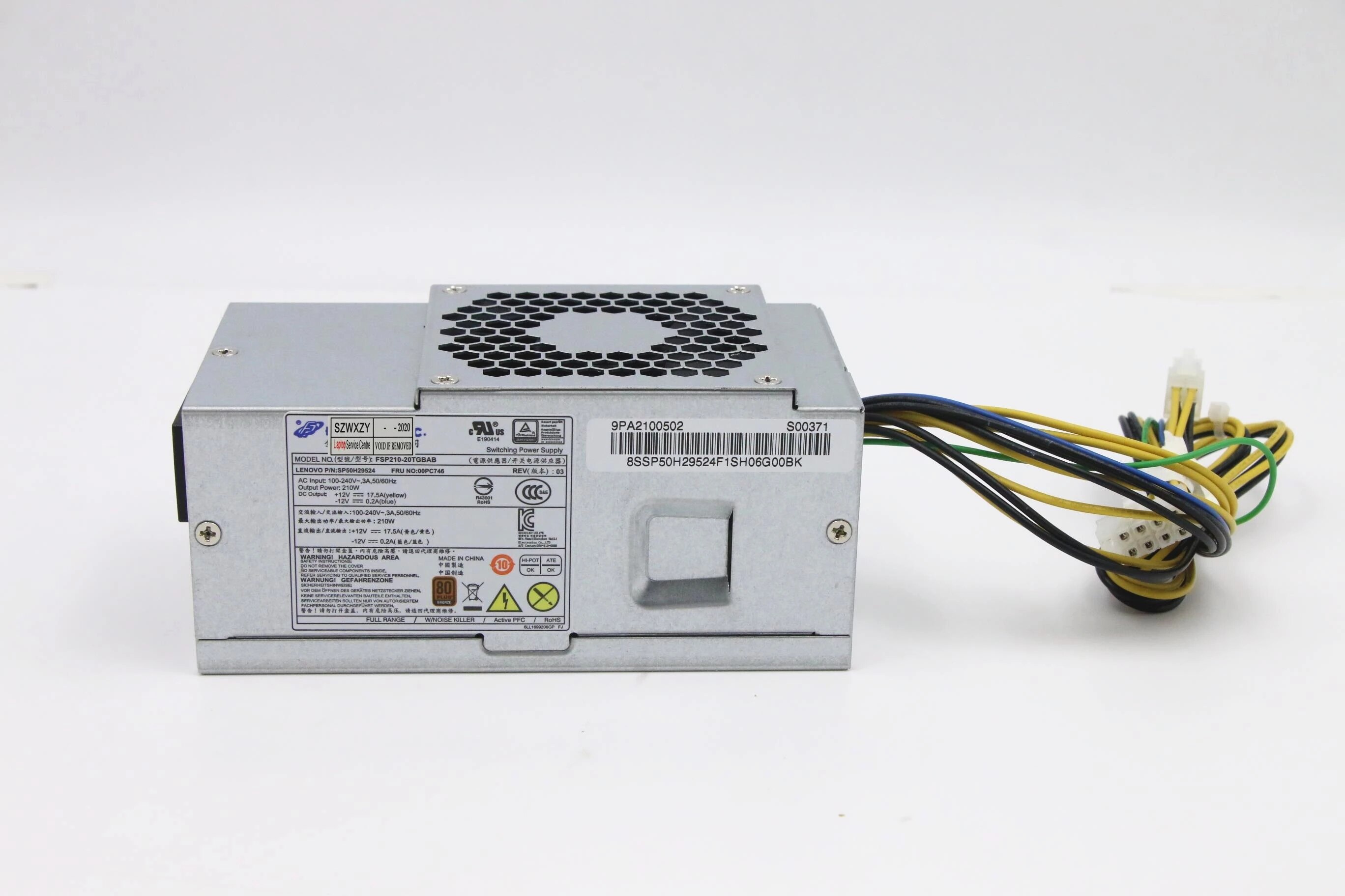 For Lenovo ThinkCentre M710s M910s V520 210W Power Supply 00PC746 00PC747 SP50H29524 FSP210-20TGBAB 10+4pin Fast ship