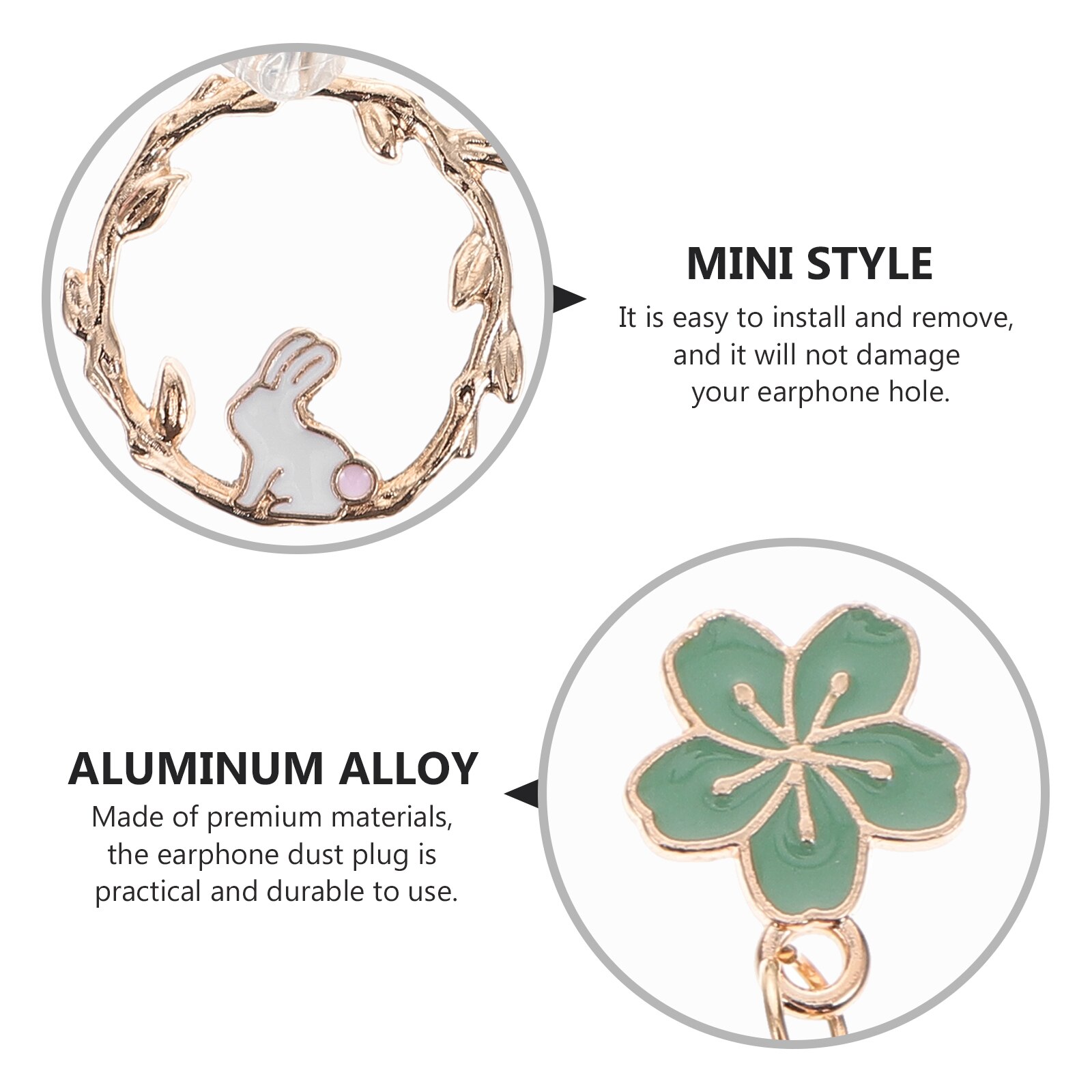 1 Set Of Cell Phone Anti Dust Plug Phone Props Practical Cell Phone Dust Plugs