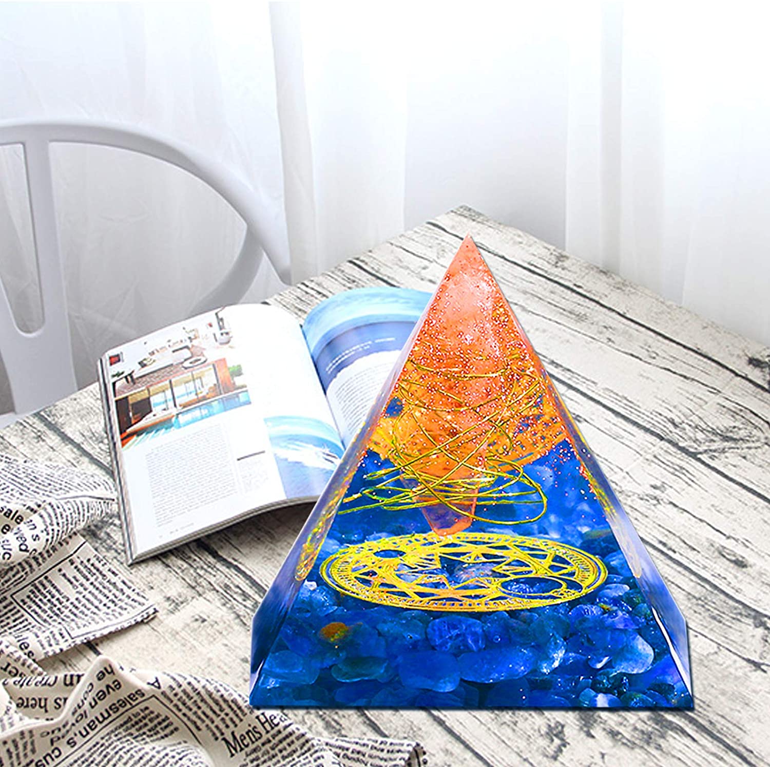 15CM Large Pyramid Resin Mold Big Pyramid Form For Candles Silicone Mold Epoxy Resin Mould Concrete Casting Cement Gypsum Form