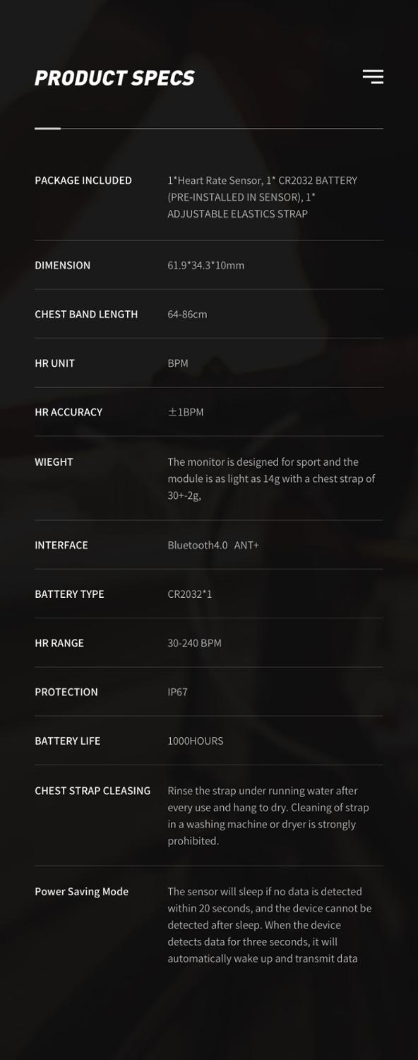 Magene Mover H64 Heart Rate Monitor S3+ Speed Cadence Sensor Bluetooth4.0 ANT + Computer Speedmeter for Strava Garmin