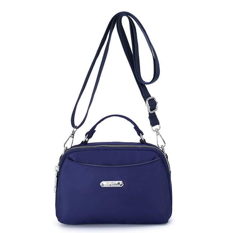 Bolsa de nylon para mulheres, pequena bolsa de ombro, à prova d'água, de nylon 2019: Dark Blue