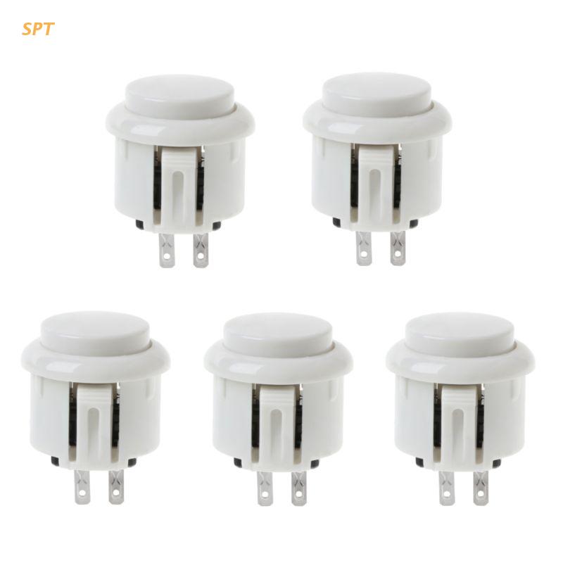 5pcs 24mm Arcade Game Round Button microinterruttore incorporato per Jamma Mame XX