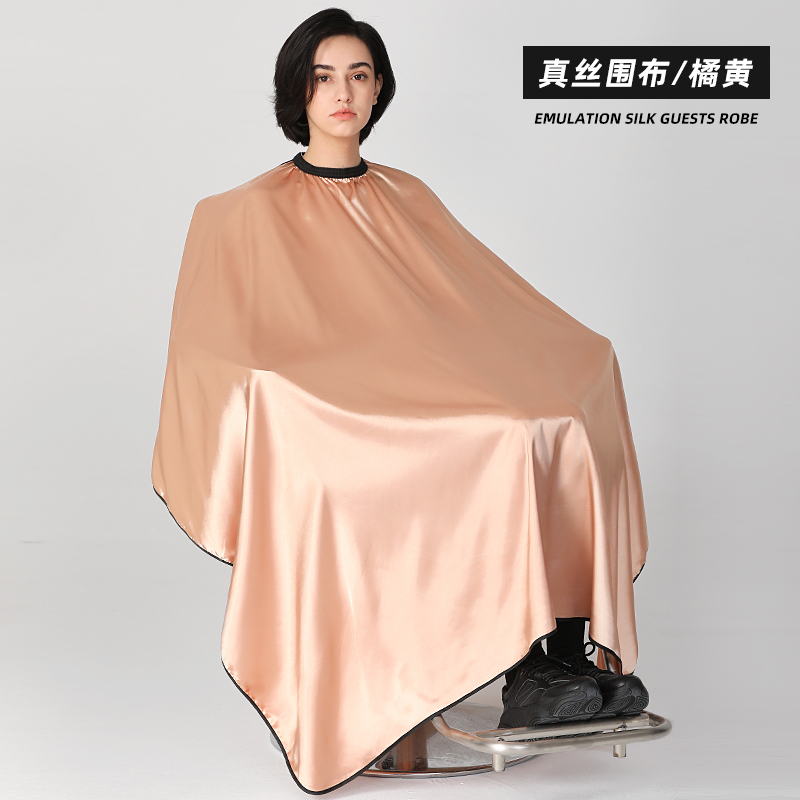 Salon Professionele Haar Styling Cape Kapper Haar Knippen Kleuren Styling Waterdichte Imitatie Zijde Haar Cape Kapper Schort: plum