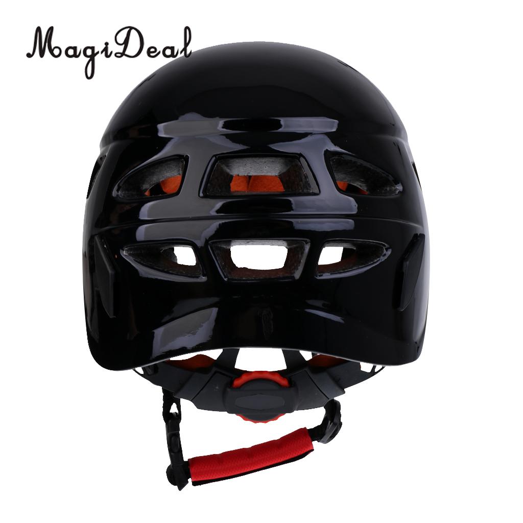 MagiDeal Adult Safety Rock Climbing Caving Helmet Scaffolding Aerial Working Construction Head Protector Black